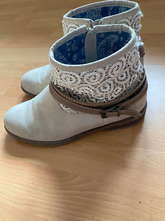 Bottines beige Jane Klain Taille 38 - photo numéro 3