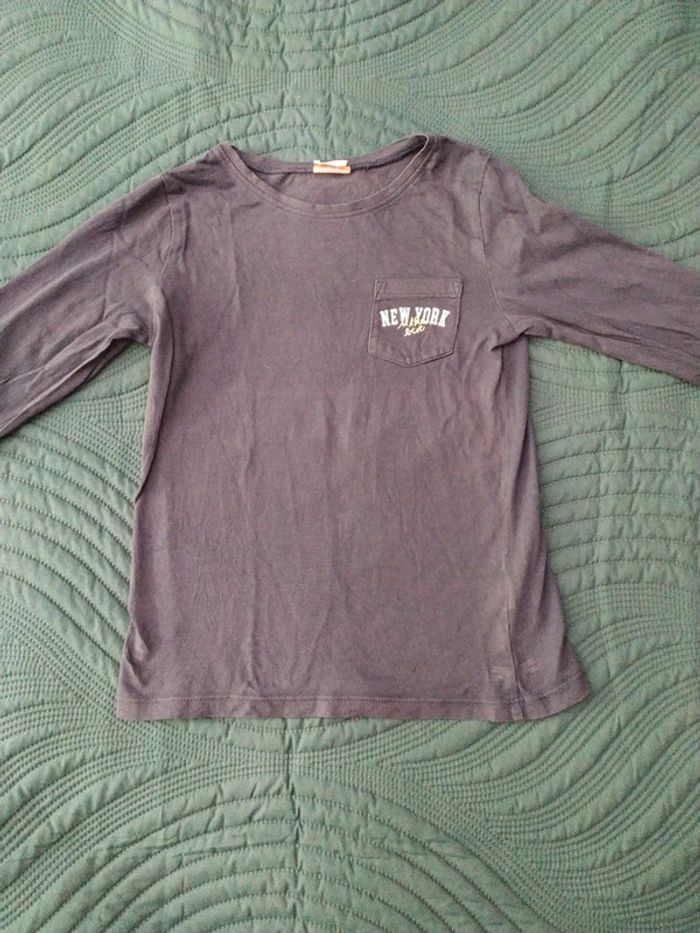 T-shirt bleu tape à l'oeil 8 ans - photo numéro 2