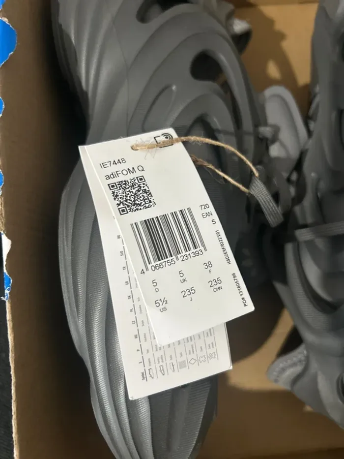 Baskets Adidas AdiFOM Q grises 38 - photo numéro 7