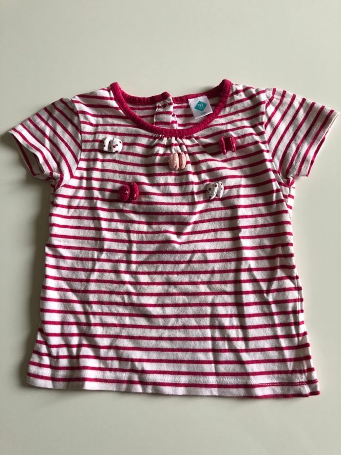 Vend t-shirt manches courtes Tex taille 23 mois - photo numéro 2