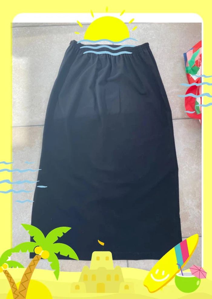 Jupe longue Kakie noire 40 L - photo numéro 5