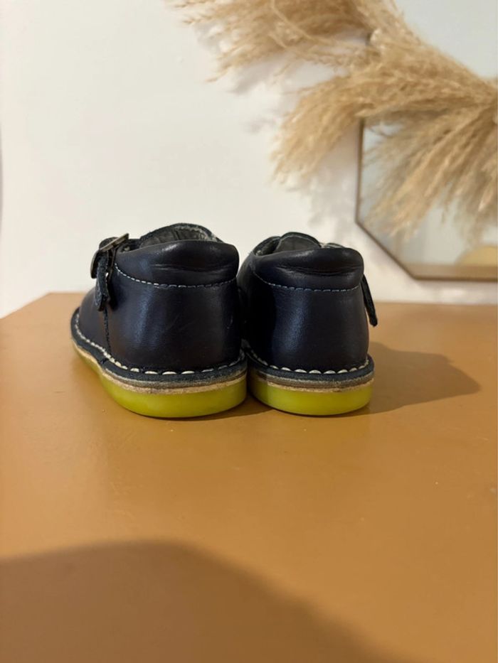 Chaussure enfant Pat et Ripaton - 100% cuir - bleu marine - pointure 20 - photo numéro 3
