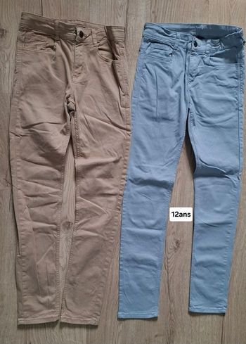 Lot 2 pantalons 12ans Kiabi