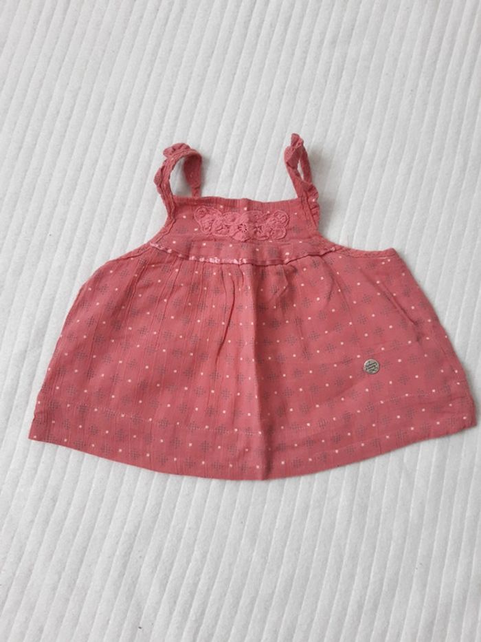 Lot de 2 débardeurs rose et pantalon léger 12 mois - photo numéro 3