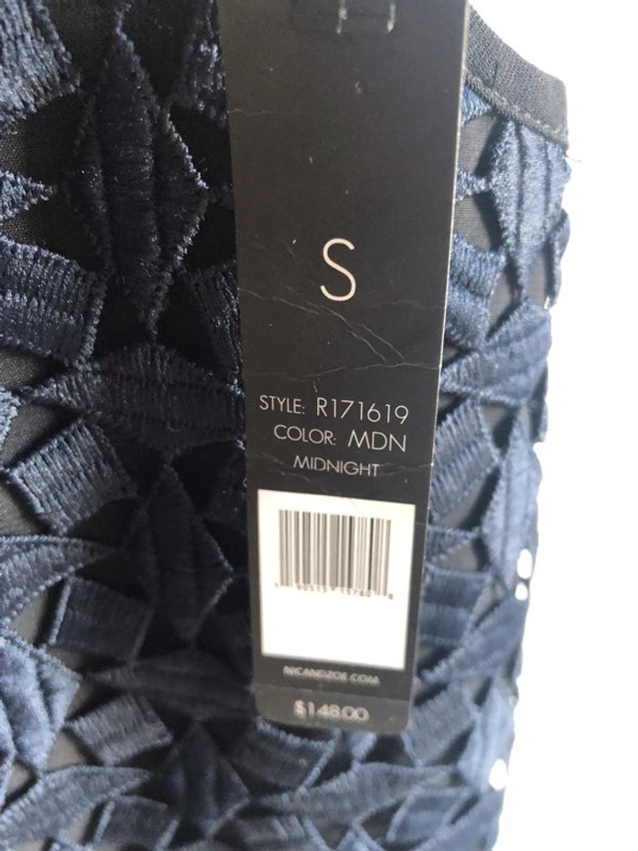 #Débardeur #noir #dentelle #marine #taille s #neuf - photo numéro 4