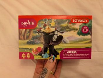 Coffre Schleich neuf hiboux dans l'arbre 