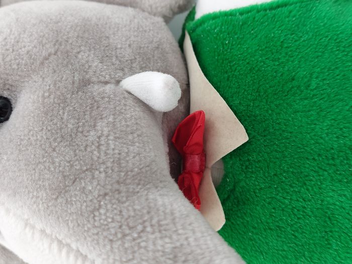 Peluche doudou éléphant BABAR by GUND vintage 1988 30/42 cm - photo numéro 4