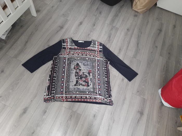 Blouse motif chat taille 4