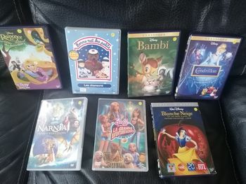 DVD 1e ou 5e les 9 dvd barbie, raiponce, cendrillon