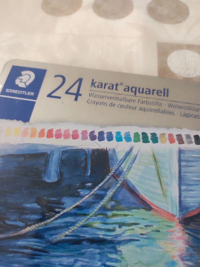 24 crayons de couleurs aquarellables - photo numéro 2