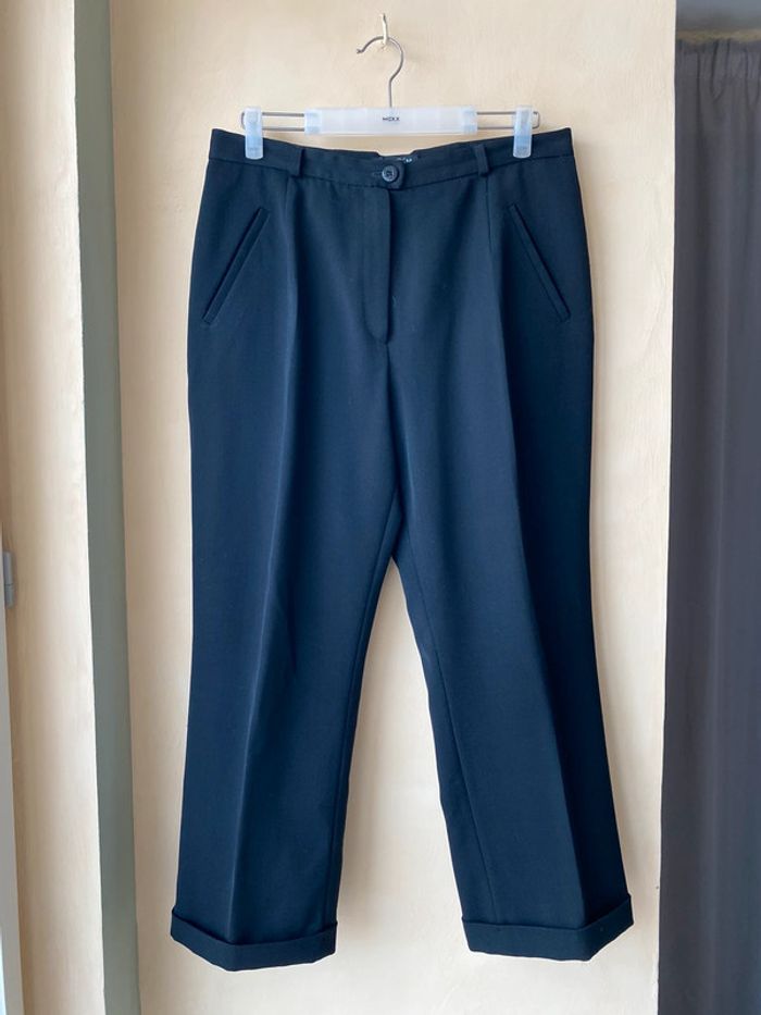 Pantalon à pince noir Sym 46