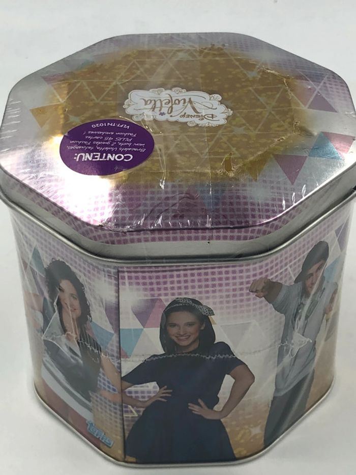 Boîte métallique de cartes et accessoires Disney Violetta neuf - photo numéro 3