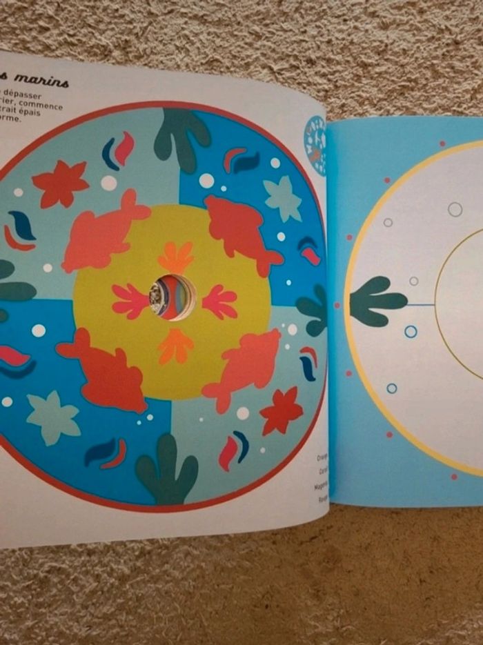 Livre neuf créations et coloriage Mon atelier Mandalas Fleurus - photo numéro 6