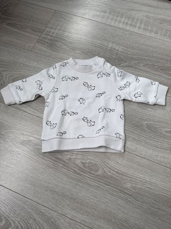 Pull blanc - Taille 3 mois - Npo Baby