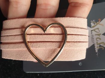Bracelet Suédine rose