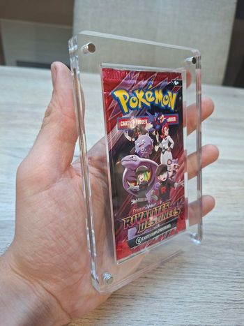 Présentoir pour boosters Pokémon aimantée en acrylique épais