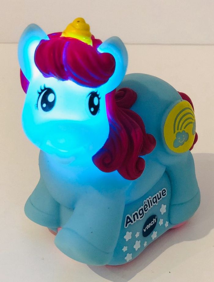 Vtech Tut Tut Animo Angélique la licorne magique royaume enchanté cassiopée emma elio martin dino dinosaure tricératops animal interactif copains animaux bolides royaume enchanté rare lot SOP77 - photo numéro 5