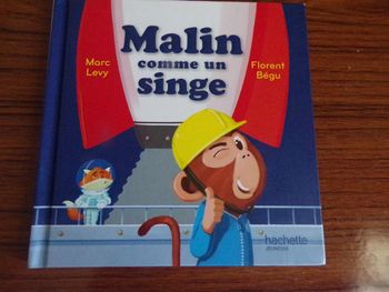Livre Malin comme un singe Marc Levy  Florent Bégu