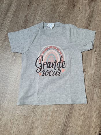 tshirt grande soeur 5 ans