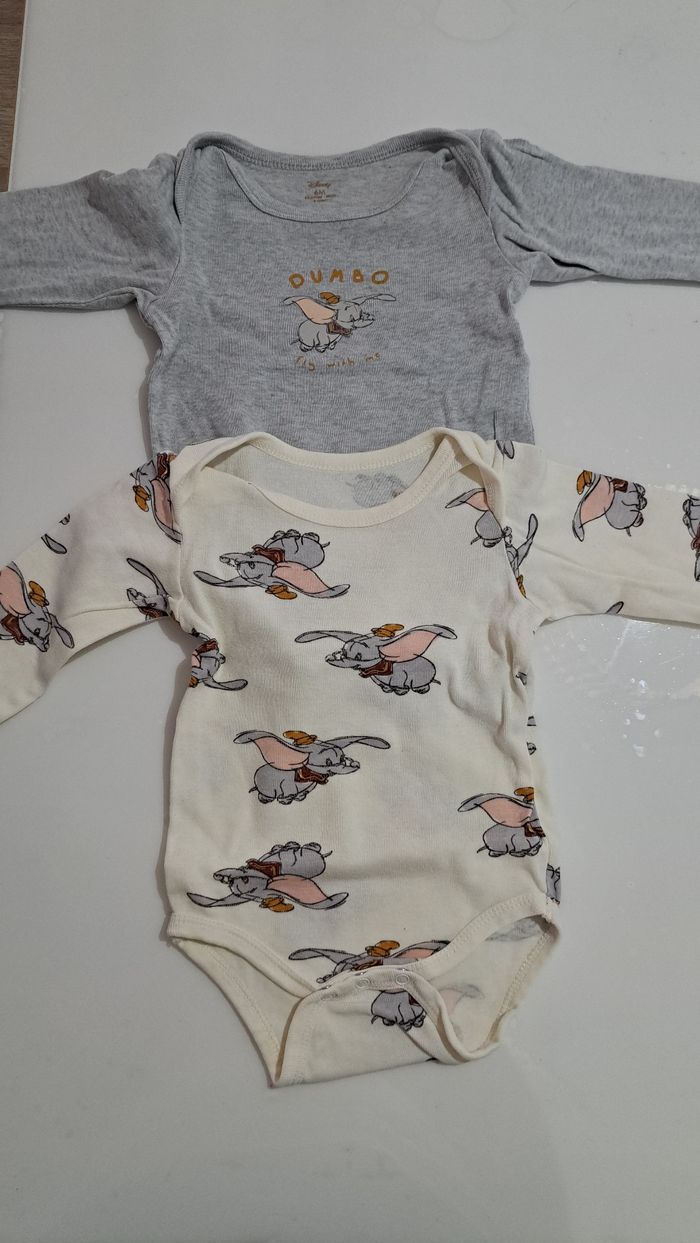 Lot de 2 bodies Dumbo