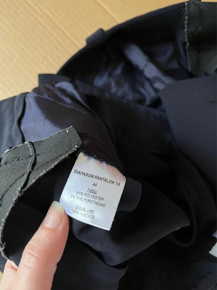 Pantalon tailleur droit bleu marine - photo numéro 9