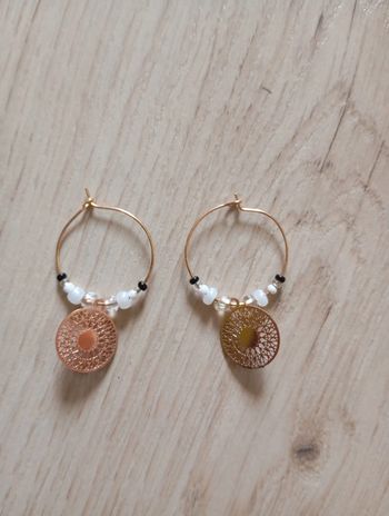 Boucles d'oreilles créoles dorées