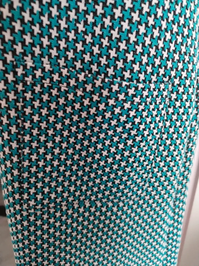 Robe rétro Pull & Bear avec poches Turquoise - photo numéro 5