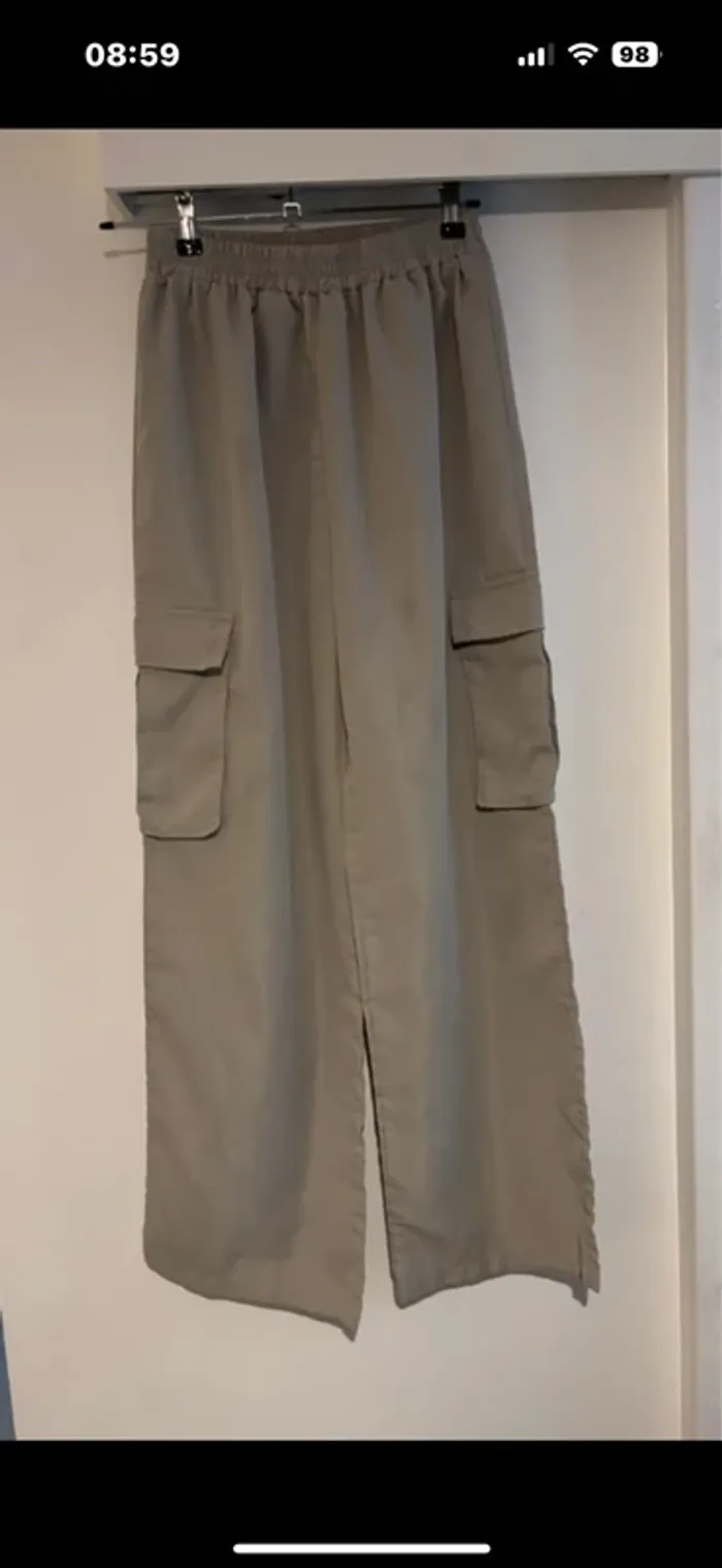 Pantalon cargo beige Shein - Taille L (40/42) - photo numéro 10