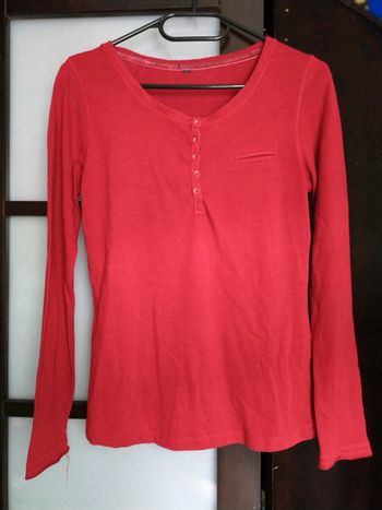 T-shirt Manches longues rouge