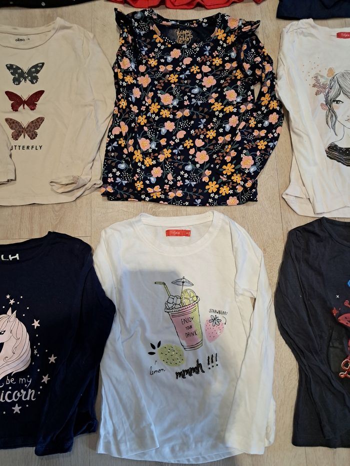 Lot de t-shirts manches longues fille 6ans neufs - photo numéro 4