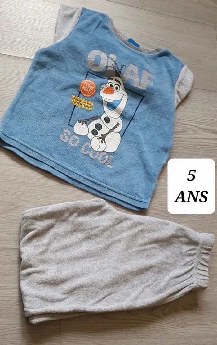 Pyjama 2 pièces 5ans garçon - photo numéro 2