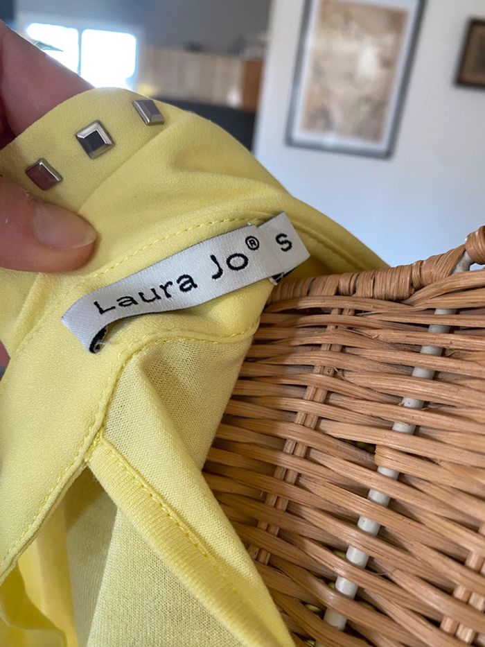 Chemise Laura Jo jaune taille S - photo numéro 12