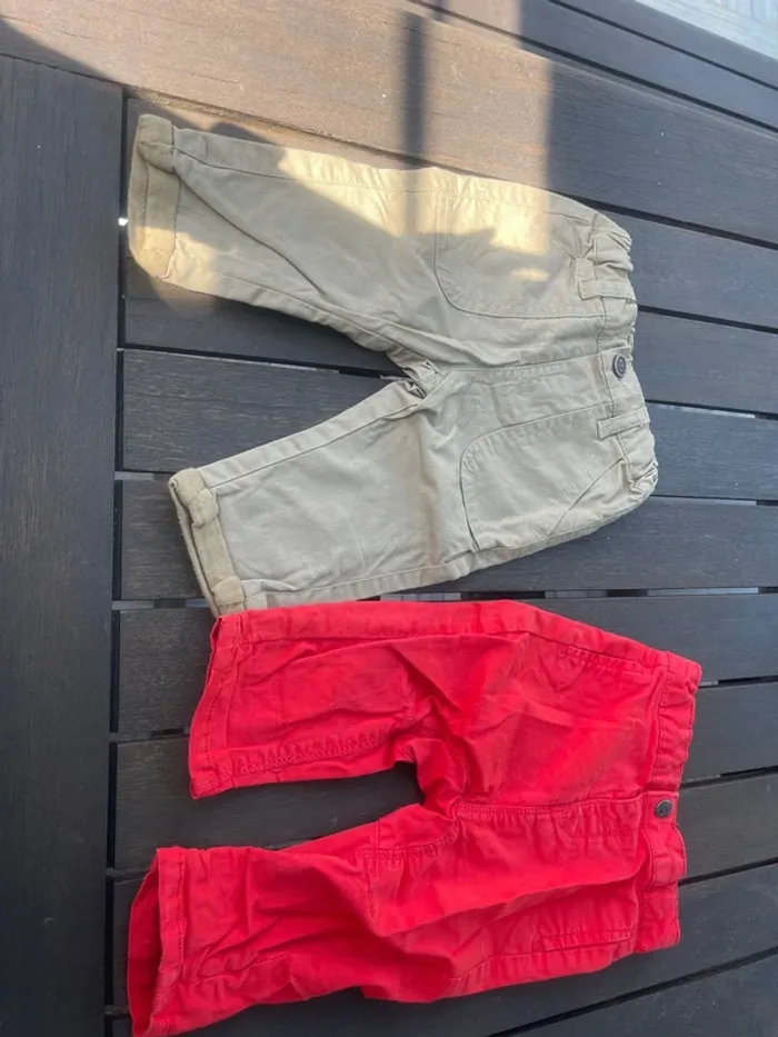 2 pantalons orchestra 6 mois