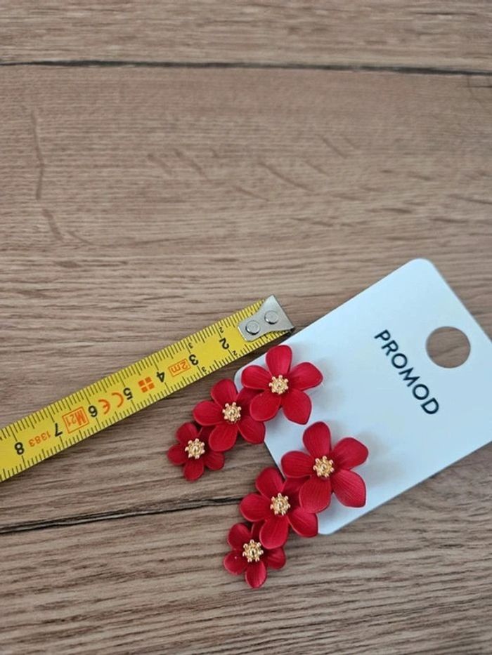 🔅 boucles d'oreilles fleur promod - photo numéro 4