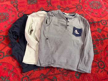 Lot t-shirt manche longue garçon 8 ans