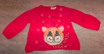 Pull de Noël bébé fille 6 mois NEUF