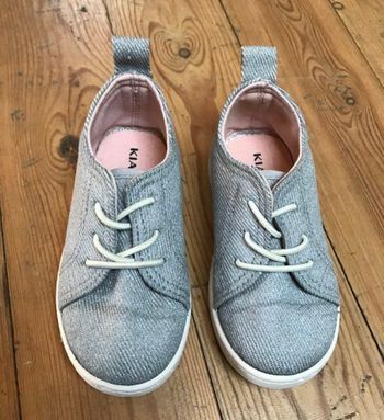 Baskets gris paillettes 23 Kiabi