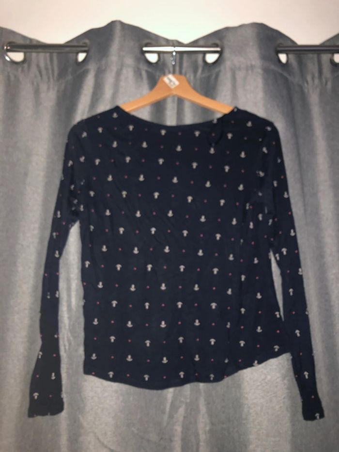 T-shirt ML haut pyjama - femme taille xs - photo numéro 3