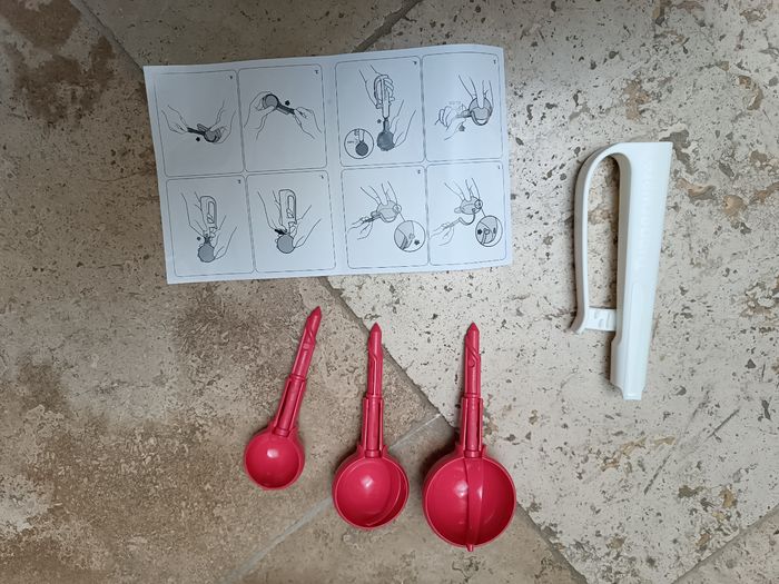 Neuf, Tupperware, set de cuillère portion avec boîte rangement en cadeau - photo numéro 3