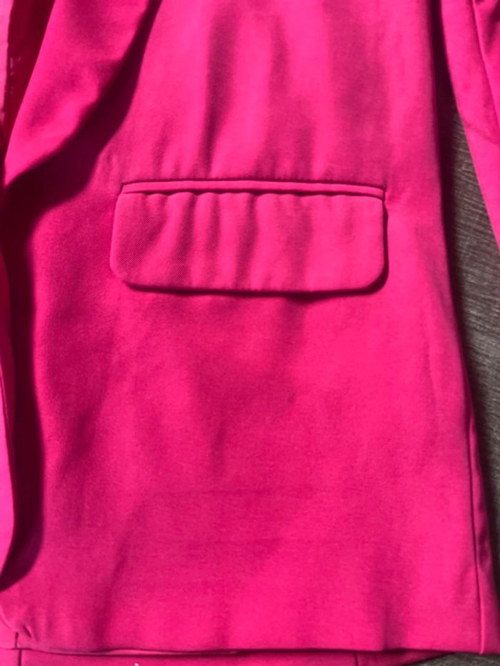 Ensemble, veste et pantalon, droit, couleur rose fuchsia, taille S - photo numéro 5