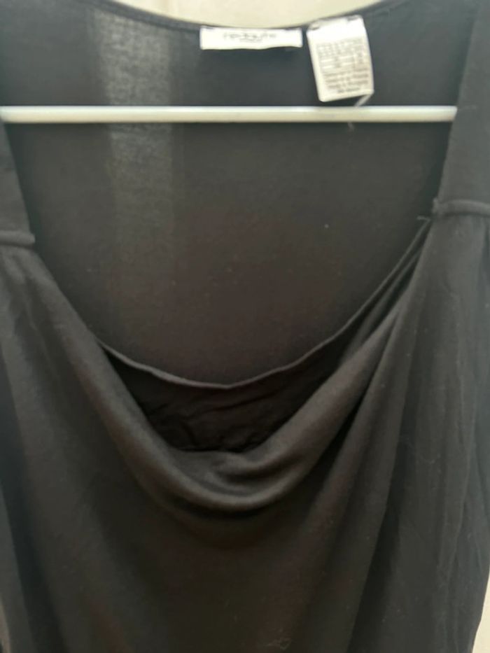 Robe noir à bretelles été - en viscose la redoute création - 34/36 - photo numéro 2