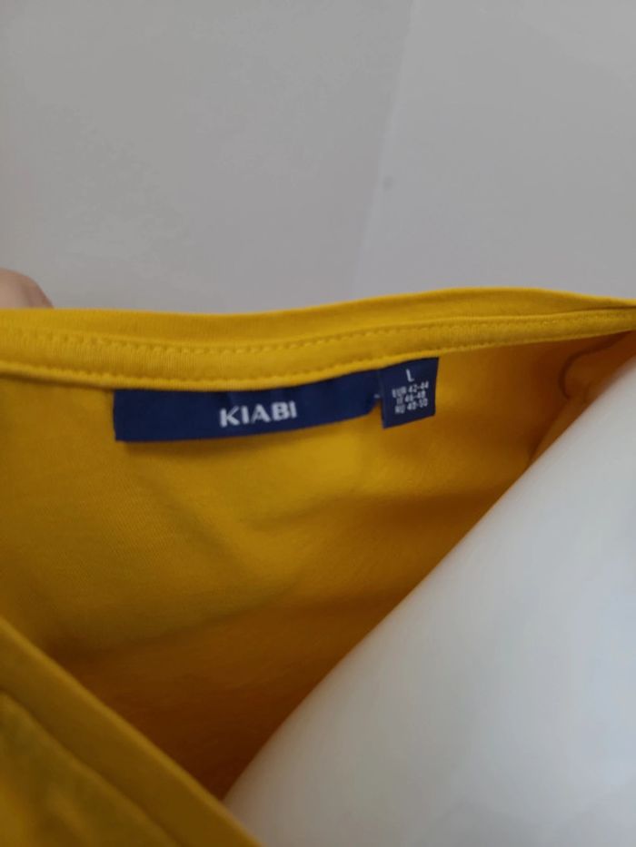 T shirt moutarde kiabi taille L - photo numéro 5