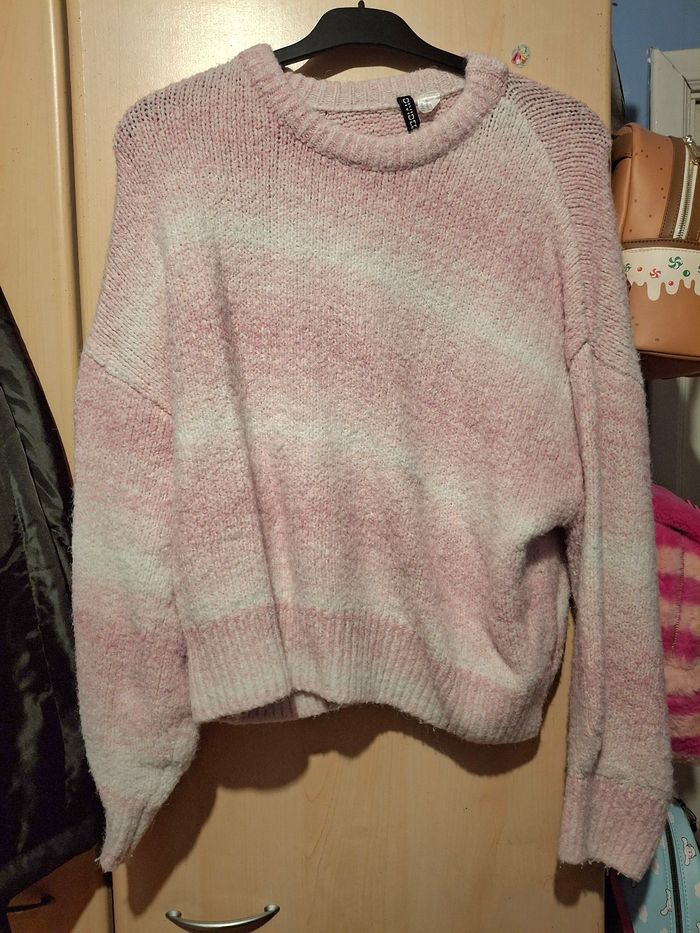 Pull d'hiver rose H&M taille M