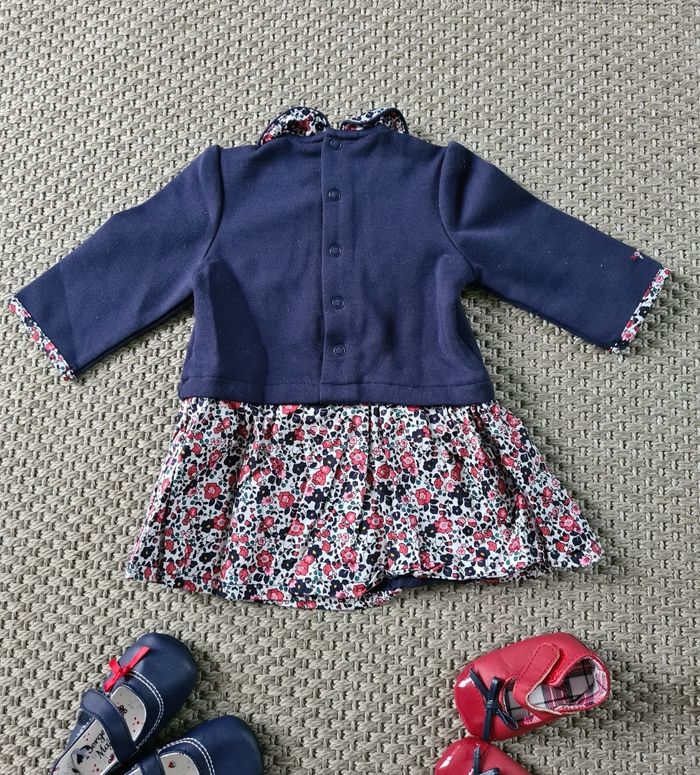 Robe col à fleurs - 3 mois - photo numéro 5