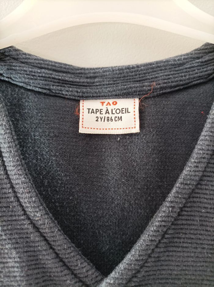 gilet sans manche TAO noir 24mois - photo numéro 2