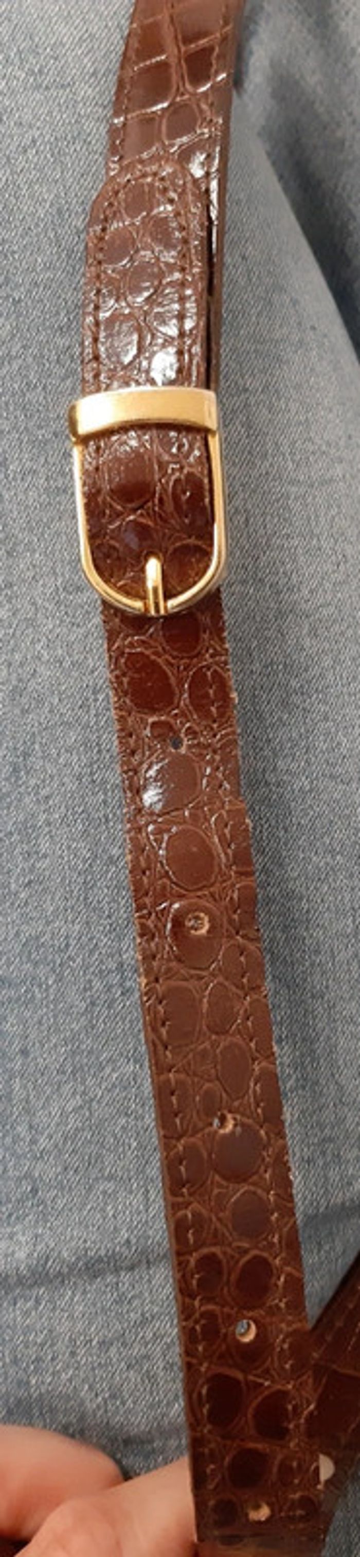 Magnifique sac vintage Sylvain Lefebvre en cuir imitation serpent - photo numéro 13