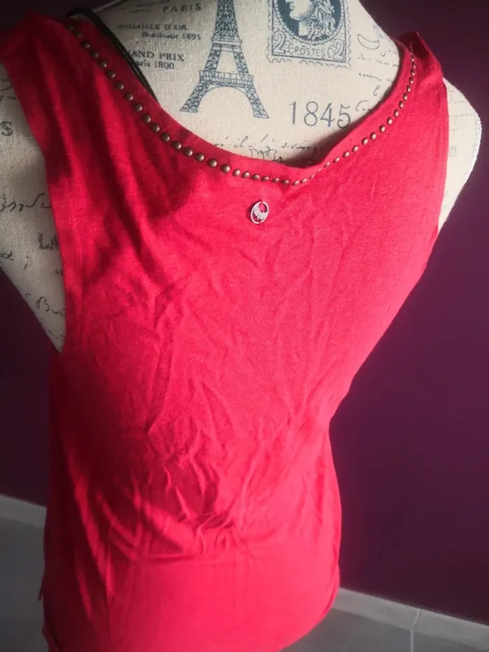 Débardeur rouge taille 36 Kaporal neuf - photo numéro 5