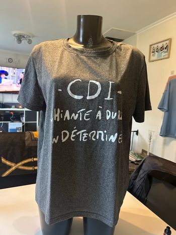 T-shirt manches courtes pour femme NEUF taille XL couleurs gris et blanc