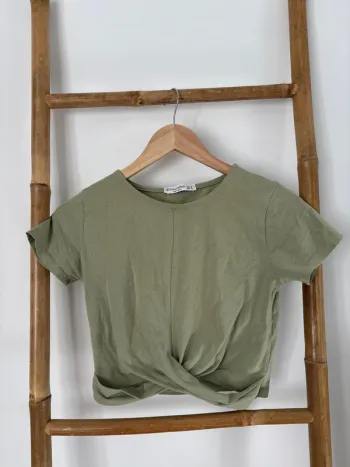 T-shirt vert stradivarius taille S