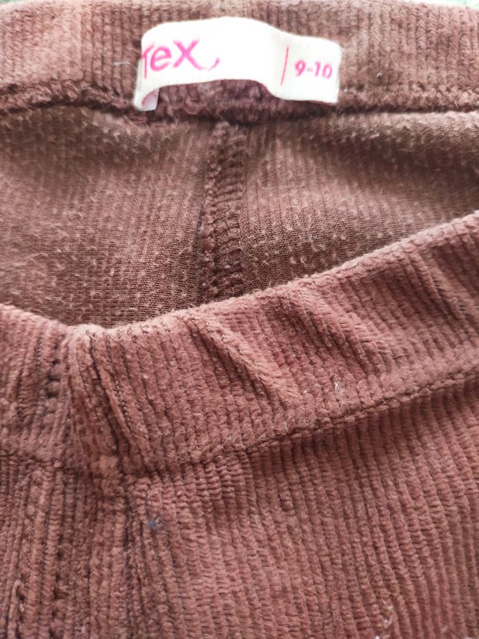 Pantalon en velours fille 9/10 TEX - photo numéro 3